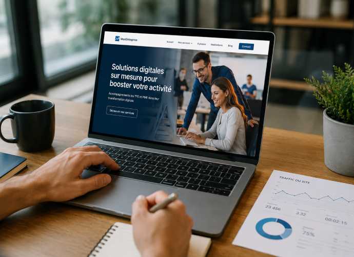 Développement de la notoriété digitale d'une TPE PME grâce à un site internet moderne